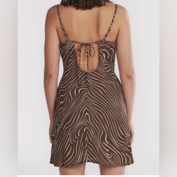 Charlie Holiday “Lola” Retro Zebra Mini Slip Dress – NWT – Size 6 - Picture 3 of 15